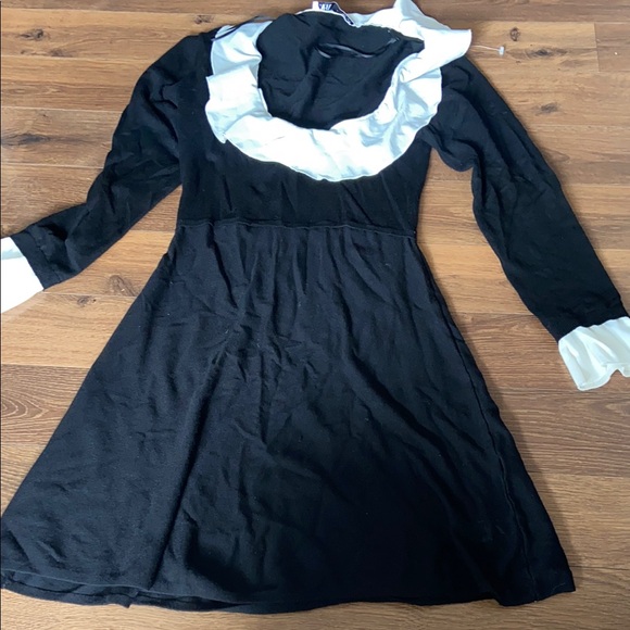 ZARA Contrasting ruffle knit dress - Picture 3 of 5